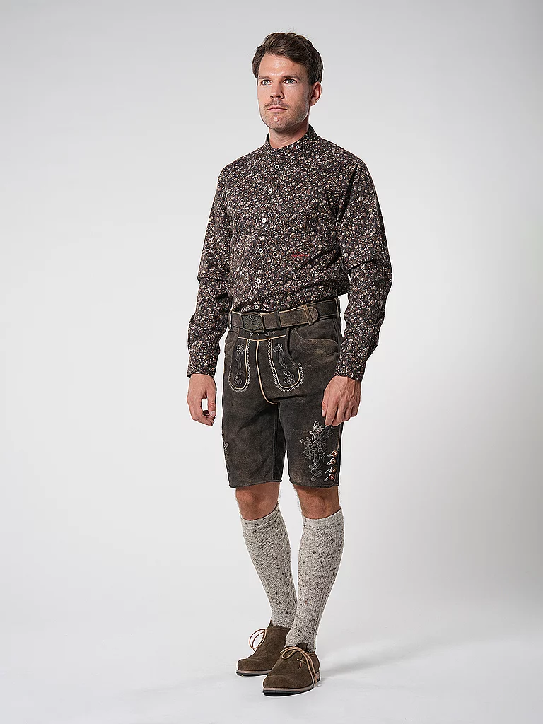 GWEIH & SILK Lederhose BORIS braun | 44